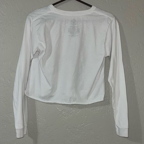 Selena Cropped Top Small  Long Sleeves White - Picture 5 of 12